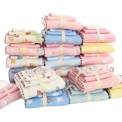 Baby towel set cotton muslin bathtowel