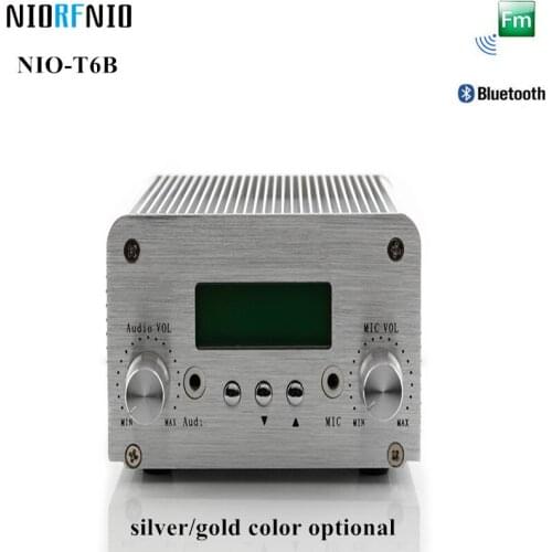 Free Shipping Professional FM Radio NIO-T6B 6W Transmitter for Personal Radio Station with PC Control