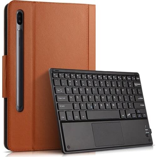 Tablet Cover for Tab S6 10.5" 2019 Case for Samsung Galaxy Tab S6 10.5 SM-T860 SM-T865 Bluetooth Keyboard Protective Shell + Pen