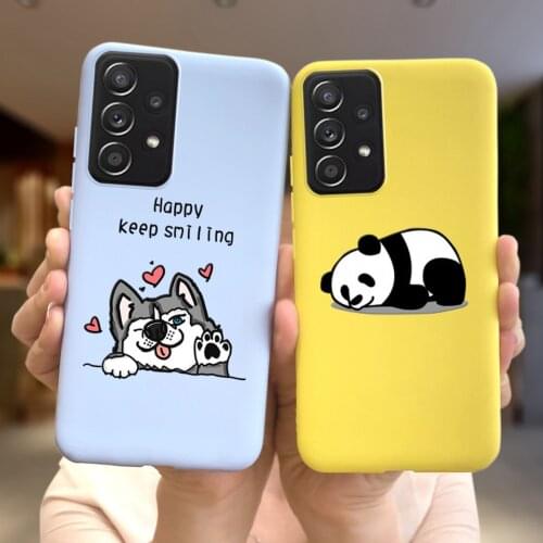 For Samsung Galaxy A52 A72 A32 Case Funda For Samsung A 72 32 52 Cover Rubbing Silicone Soft Bumper Flower A325F A525F A75F