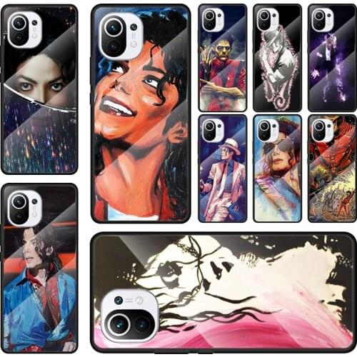 Tempered Glass Cover Dance king Michael Jackson For Xiaomi Mi 9T CC9 CC9E Note 10 10T 11 11i Pro Lite Ultra Phone Case Shell