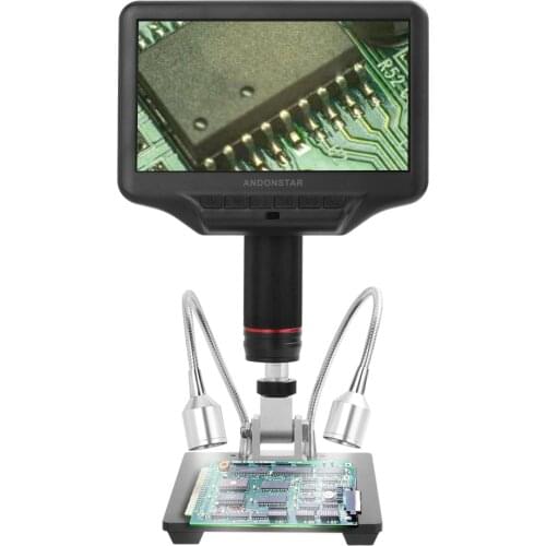 AD407 Digital Microscope for Phone 270X 1080P High-Definition Microscope Camera 7 Inch Screen Microscope for Soldering