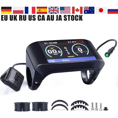 TFT 750C 3.2 inch High-Contrast IPS Colorful Dot Screen Display For Bafang Mid Motor BBS01B BBS02B BBSHD eBike Speedometer