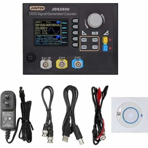 JUNTEK JDS2800-40M 40MHZ Digital Dual-channel DDS Function Signal Generator Arbitrary Frequency Meter Digital Signal Generator
