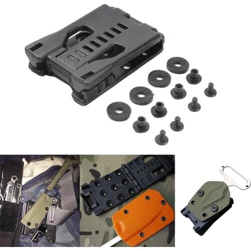 K sheath Kydex Waist Clip Back Clamp Belt scabbard Kit Attach Knife Flashlight Outdoor Tool Hunt Camp Hike spike Fish bushcraft