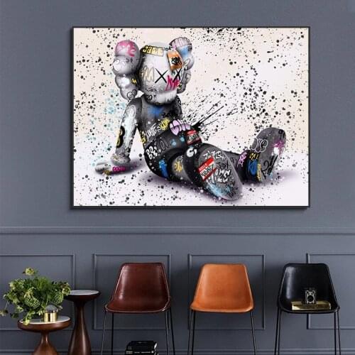 Canvas Painting Pop Street Art Graffiti Thinking Painting Canvas Print Wall Picture Nordic For Living Room Decoration Home Decor