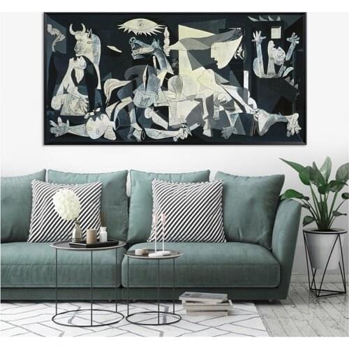 Picasso Guernica Famous Art Paintings Print On Canvas Art Prints Picasso Artwork Reproductions Wall Pictures Home Decoration