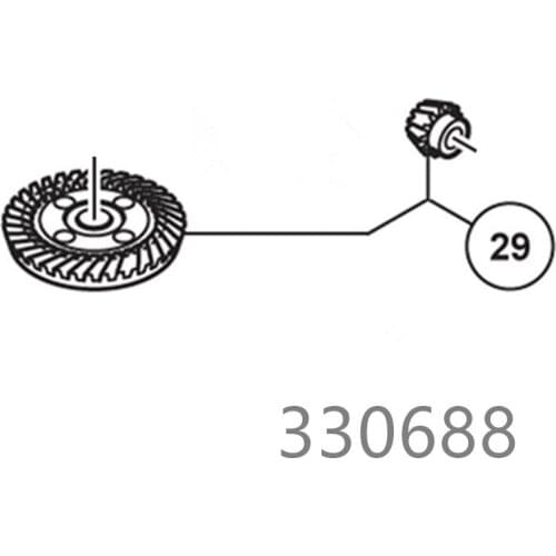 GEAR AND PINION SET For Hitachi G23SWU G23SW2 G23SW G23SU G23ST 330688 Power Tool Accessories Electric tools part
