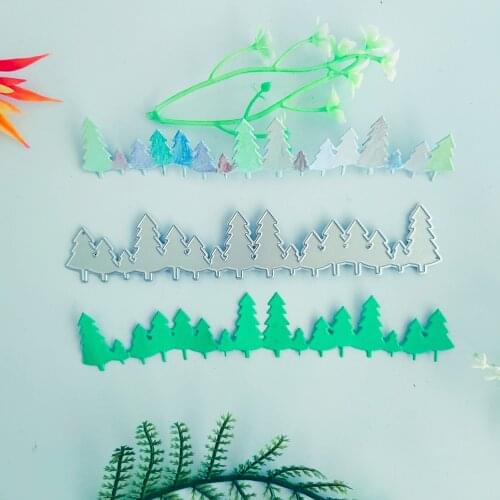 Forest Christmas tree pattern decoration metal mold DIY scrapbook photo album relief card knife cutting die