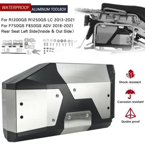 For BMW R1200GS R1250GS Adventure R 1200 1250 GS R1200 LC ADV F850GS F750GS Aluminum Tool Box Decorative 4.2L Left side Toolbox