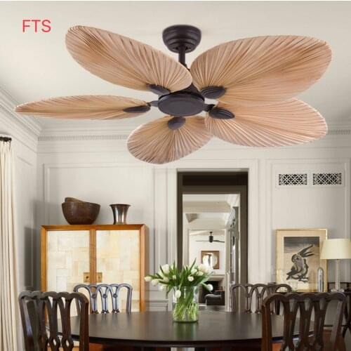 Chandelier Fan light Southeast Asia ceiling fan light restaurant bedroom living room hotel no light decorative ceiling fan
