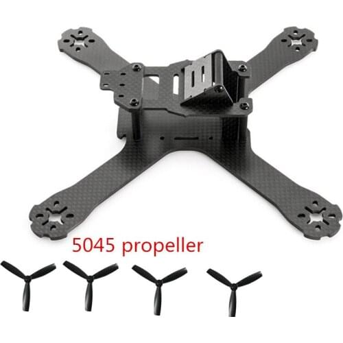 The newest DIY mini drone FPV QAV-X 214mm cross racing quadcopter QAV-R 210 pure carbon fiber frame + 2 Pairs 5045 Propeller