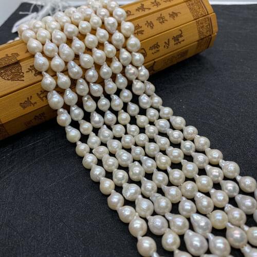 New Irregular Shape Natural Freshwater Pearl 12mm DIY Handmade Wind Chime Pendant Ladies Jewelry Accessories Charm Bracelet