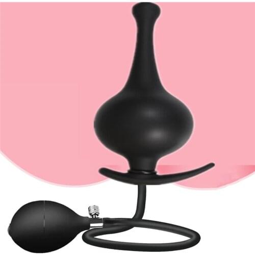 New Lengthened Vestibule Inflatable Anal Plug Posterior vestibule Inflatable Ball Anal Plug Adult Products Men And Women Anal