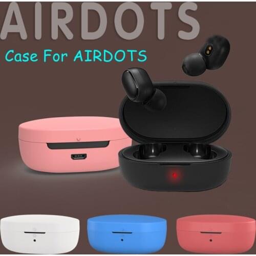 NEW Earphone Protective Cover For Xiaomi Redmi Airdots TWS Silicone Protective Case Waterproof Bluetooth Earphone Accessories