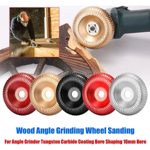 KKMOON Professional 85mm/100mm Diameter Wood Angle Grinder Wheel Abrasive Disc Sanding Carving Tool For Angle Grinder 16mm Bore