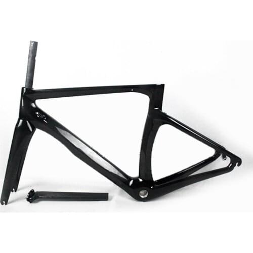 Road bike frame Full carbon fiber 700C 1K/3K with front fork wrist group PF30 racing bicycle frame700c accept painting