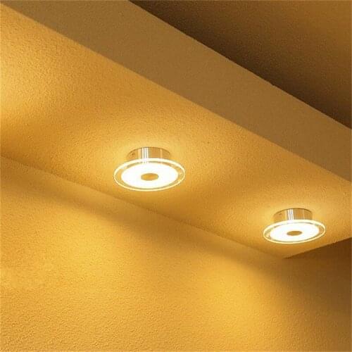 Modern Simple Acrylic Lighting Fixtures Aisle Corridor Flush Mount LED Ceiling Light Bedroom Living Room Lights Crystal Lamps