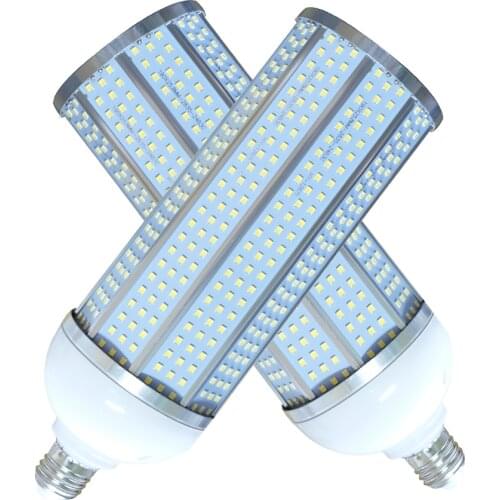 Russia US Stock Fast Delivery 85V-265VAC 100W High Power LED Corn Light Bulb Lamp 6500K Aluminum E27 Base For Warehouse Garage