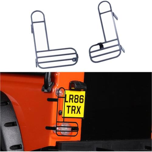 DJ Traxxas TRX4 Simulation Rear Tail Lamp Shade Metal Shade Defender RC Car Accessories Upgrade Parts carro de control remoto