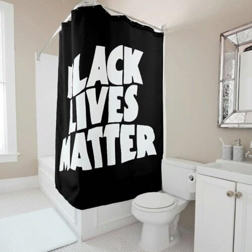 Newest Style Muted Toned Unique 3D Printed Bath Curtain with Hooks Custom Shower Curtain Set for Dormitory Apartment Hotel Spa