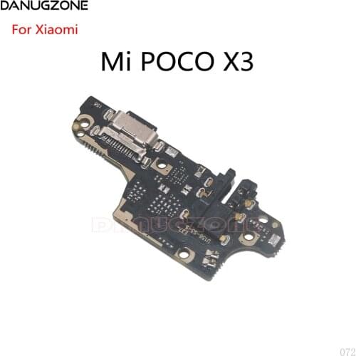 50PCS/Lot For Xiaomi Mi Pocophone POCO X3 USB Charging Dock Port Socket Jack Plug Connector Charge Board Flex Cable