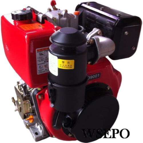 Factory Direct Supply! WSE-186F 9hp 418cc Air Cooled Diesel Engine,4-Stroke Direct Injection for Generator/Farm Tiller/Pump/Boat