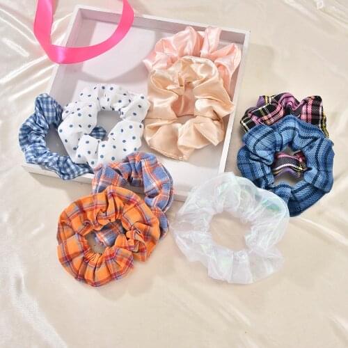 Woman Fashion Scrunchies Velvet Hair Ties Girls Ponytail Holders Rubber Band Elastic Hairband Satin Hair Accessories