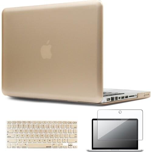 For Apple Macbook Air 13/11/MacBook Pro 13/15 Inch Hard Shell Laptop Protector Case+ Screen Protector + Keyboard Cover