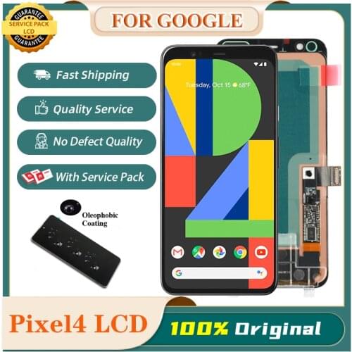 100% Tested AMOLED For Google Pixel 4 LCD Display Touch Screen Digitizer Assembly Replacement LCD For Google Pixel4 display lcd