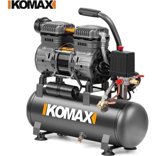 220V Silent Air Compressor Small Air Pump Air Compressor 12L Maintenance-Free Silent Air Compressor 0.8Mpa Air Compressor