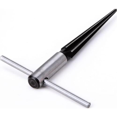 3-13mm Bridge Pin Hole Hand Held Reamer Tools T Handle Tapered 6 Fluted Reaming Guitar Woodworker Cutting Core Drill Escariador