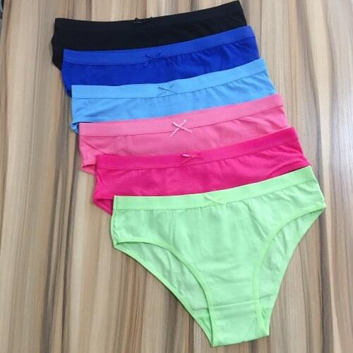 3 Pcs/Lot Ladies Cotton Panties Female Underpants Sexy Panties for Women Briefs Underwear Solid Bragas Mujer Panty Lingerie