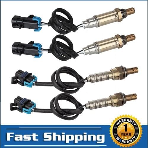4 pcs O2 Oxygen Sensor Upstream Downstream for Chevrolet Avalanche Silverado Suburban Tahoe GMC Sierra Yukon 234-4112 234-4337