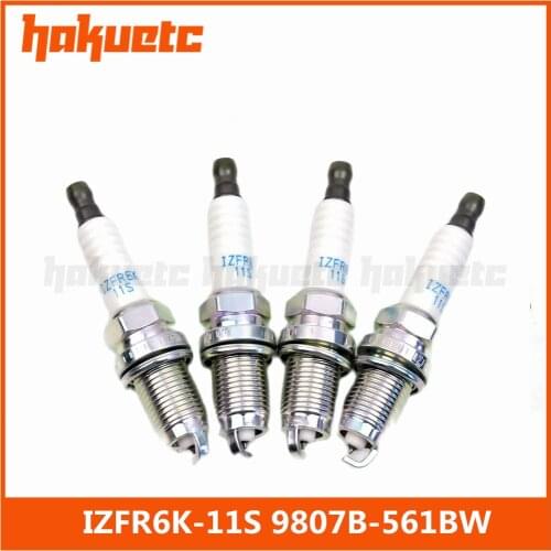 4x IZFR6K-11S 9807B-561BW Auto Cars Types Iridium Spark Plugs For Honda Civic CR-V FR-V