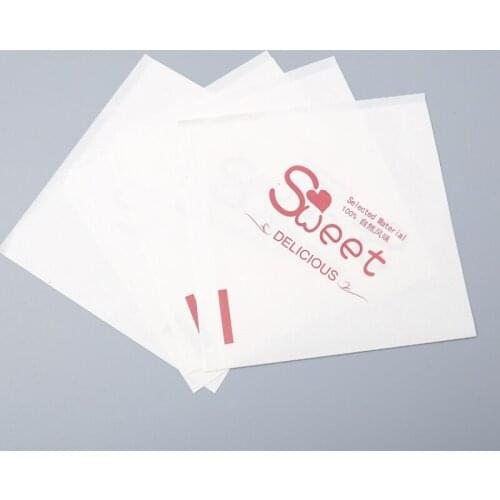 50PCS/lot 15x15cm Kraft Paper Packaging Bags Donut Sandwich Packing For Bakery Bread Food Baking Packaging Bag