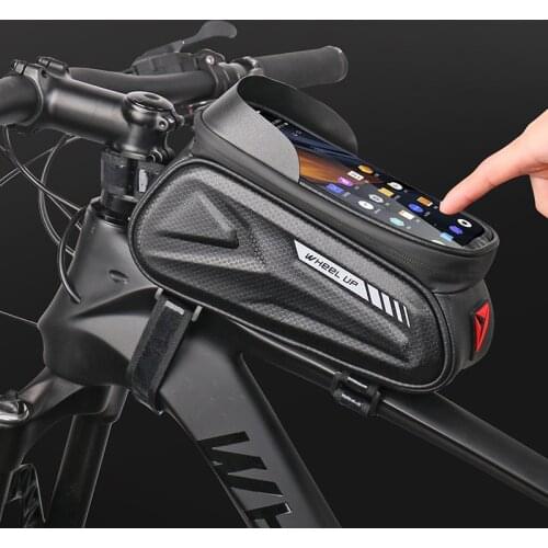 7.0 inch Rainproof Bicycle Bag Frame Front Top Tube Cycling Bag Reflective Phone Case Touchscreen Bag MTB Bike Accessories