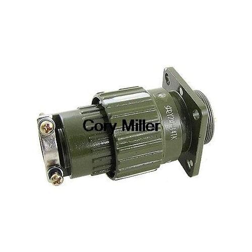 AC 500V 5A Male 14 Pins Circular Connector Olive