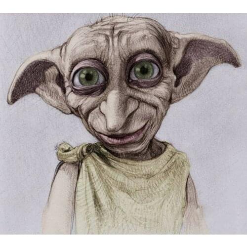 5D DIY Diamond Painting Harry Movie loyal Dobby Cartoon Rhinestone switch Cross Stitch Embroidery Pattern Rhinestone Decor