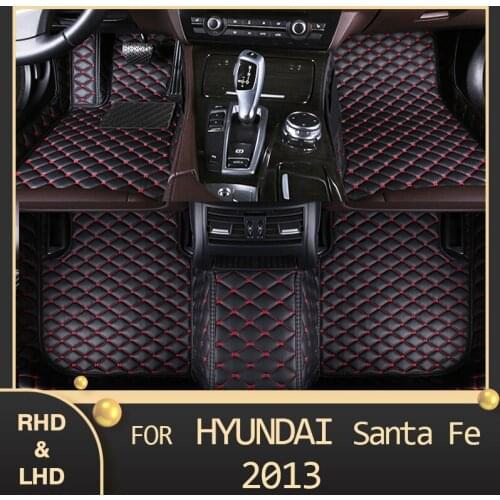 MIDOON Car floor mats for Hyundai Santa Fe (FIVE SEAT) 2013 Custom auto foot Pads automobile carpet cover