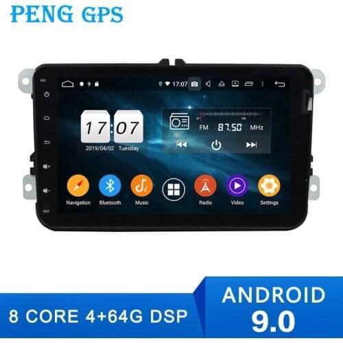 Car DVD Player GPS Radio 8 "Android 9 for VW Magotan/Caddy/Passat/Sagitar/Golf Navigation Multimedia Headunit Touch Button DSP