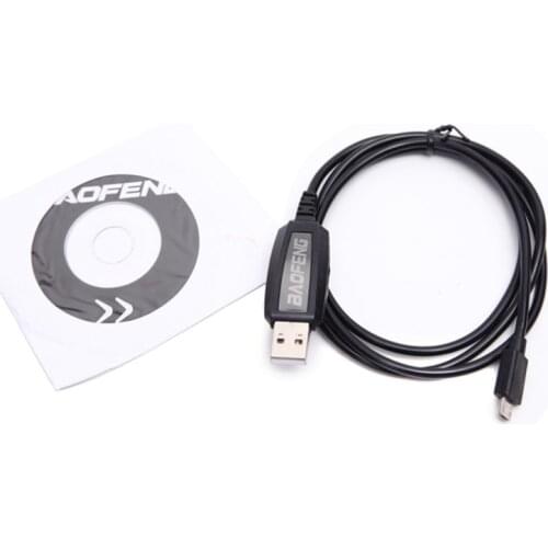 BAOFENG BF-T1 USB Programming Cable + CD Firmware Accessories Mini Walkie Talkie BF-9100 Mobile Radio BFT1