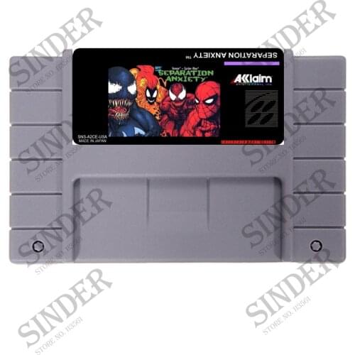 Separation Anxiety USA Version 16 bit Big Gray Game Card