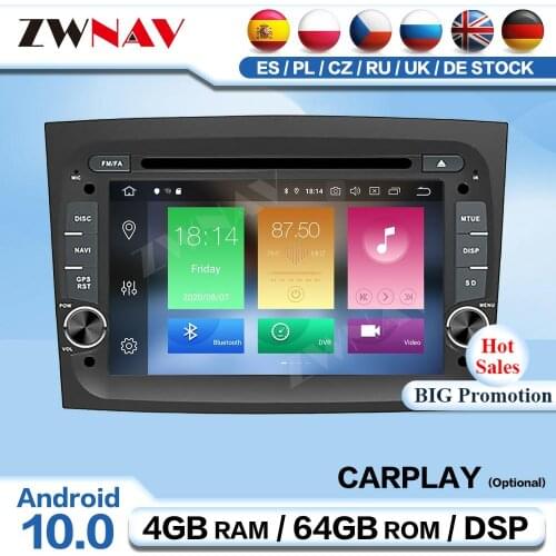Carplay 2 Din Android Multimedia For Fiat Doblo 2016 2017 2018 Navi Radio Receiver Audio Stereo Player GPS Navigation Head Unit