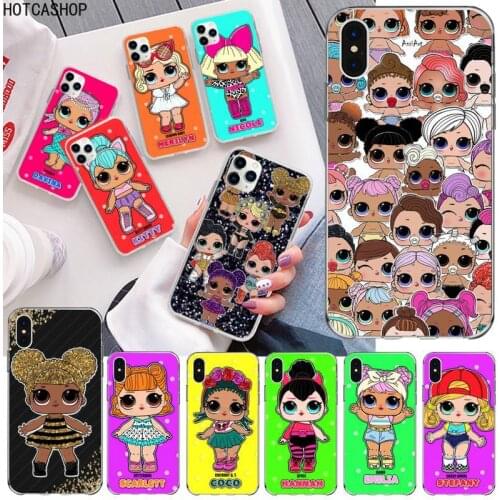 LOL Cartoon Cute Doll Phone Case For iphone 12 11 Pro Max Mini XS Max 8 7 6 6S Plus X 5S SE 2020 XR Silicone Soft Cover