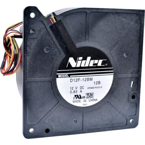 D12F-12BM 12B 12cm 120mm blower 120X120X32mm DC12V 0.83A 3 lines double ball centrifugal turbo blower projector cooling fan