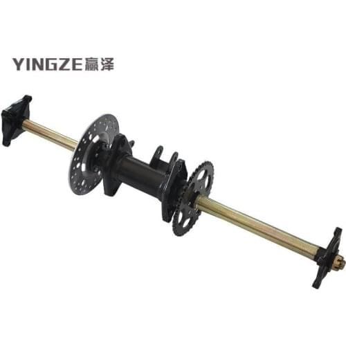 DIY Four Wheel GO KART KARTING ATV UTV Buggy 81CM Rear Axle Swingarms Swing Arms With Sprocket Disc Brake Rotor