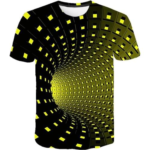 2020 Summer 3D Paisley T-shirt Men Women Fashion 3D Plaid Swirl T Shirt Short Sleeve Harajuku Gothic Stripe Tshirt