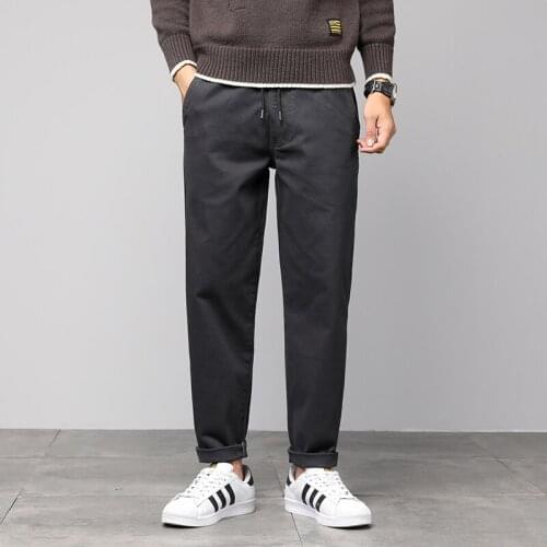 Classic 7 Color Casual Pants Men Spring Autumn New Business Fashion Comfortable Stretch Cotton Elastic Straigh Jeans Trousers