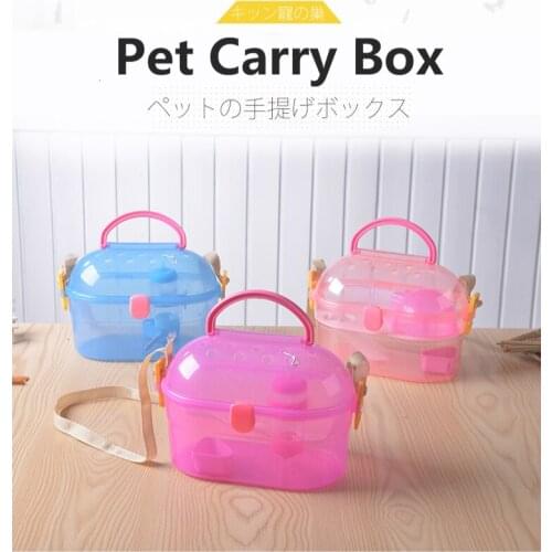 Hamster Strap Cage Portable Carrying Case Breathable Belt Skylight Carrying Case Pet Supplies Hamster Cage Hamster Accessories